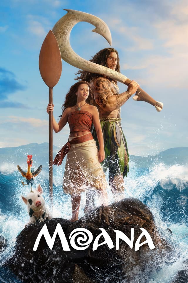 Teenage Moana answers the Ocean's call and, for the first time, voyages beyond the reef of her island of Motunui with infamous demigod Maui on an unforgettable journey to restore prosperity to her people.